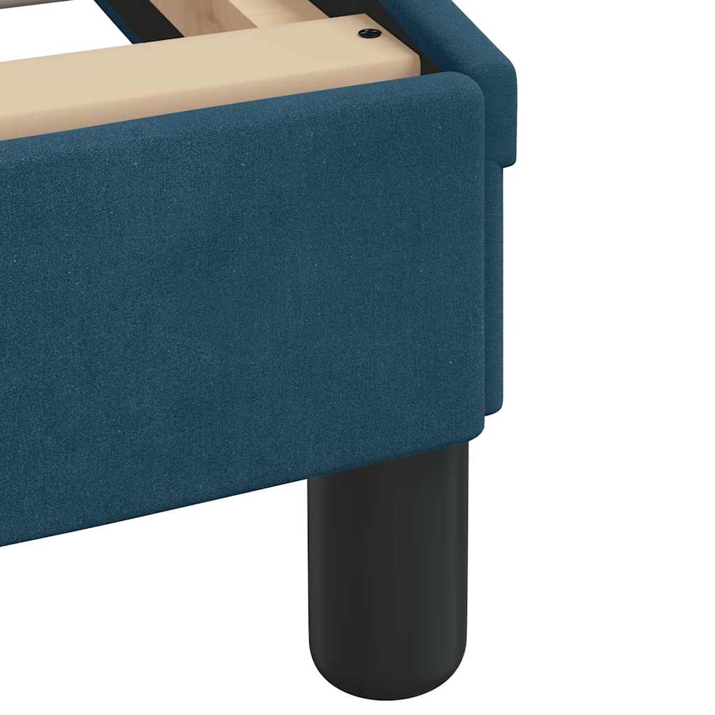 Bed met matras fluweel blauw 90x190 cm is nu te koop bij PeponiXL, paradijselijk wonen!