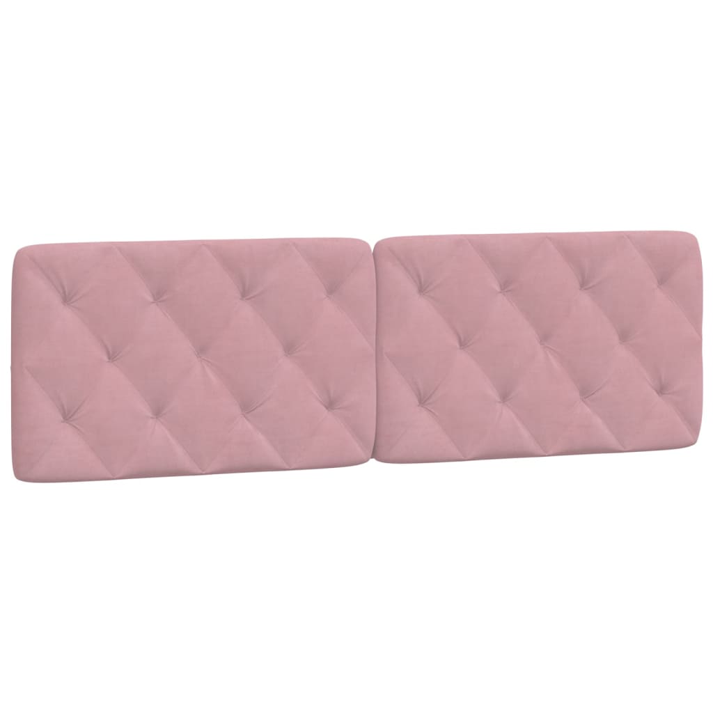 Bed met matras fluweel roze 160x200 cm is nu te koop bij PeponiXL, paradijselijk wonen!
