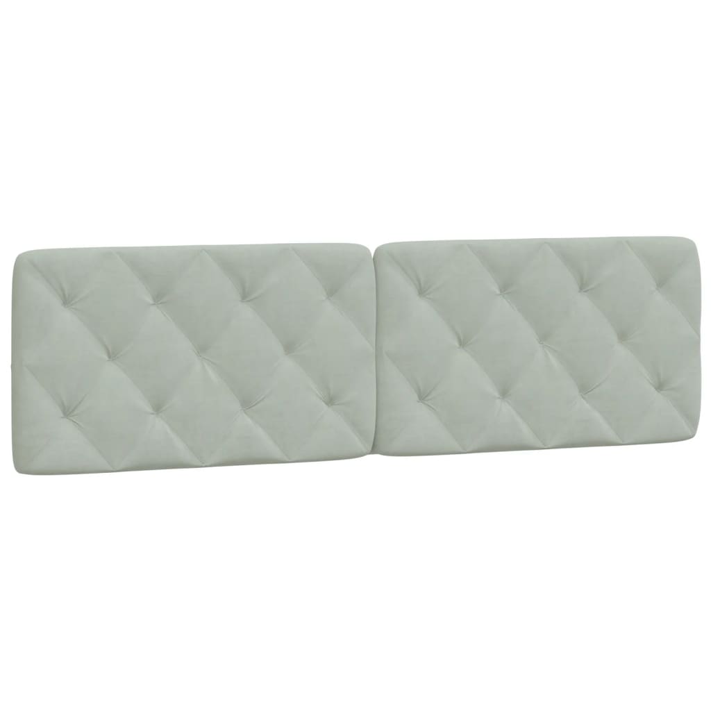 Bed met matras fluweel lichtgrijs 180x200 cm is nu te koop bij PeponiXL, paradijselijk wonen!