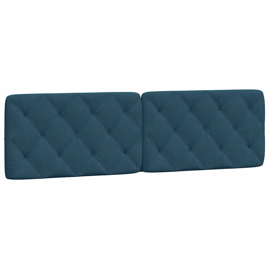 Bed met matras fluweel blauw 180x200 cm is nu te koop bij PeponiXL, paradijselijk wonen!