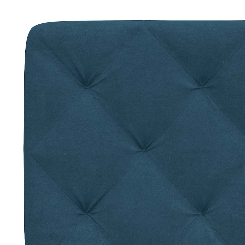 Bed met matras fluweel blauw 180x200 cm is nu te koop bij PeponiXL, paradijselijk wonen!