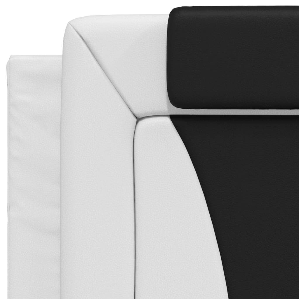 Bed "Viana" met matras kunstleer wit en zwart 90x190 cm is nu te koop bij PeponiXL, paradijselijk wonen!