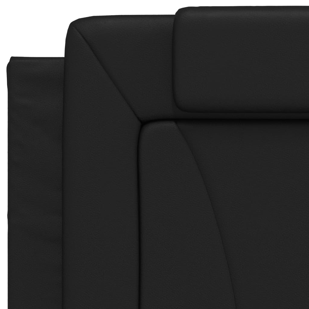 Bed "Viana" met matras kunstleer zwart 90x200 cm is nu te koop bij PeponiXL, paradijselijk wonen!