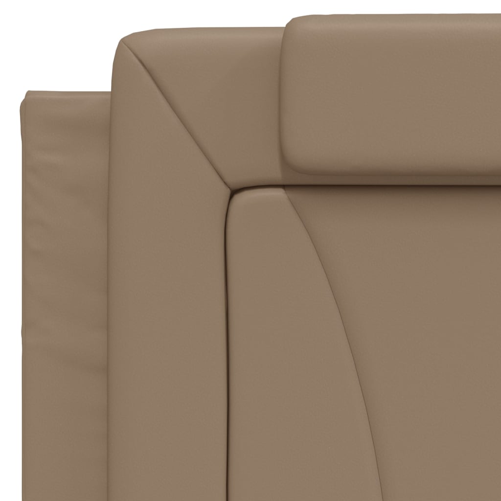 Bed "Viana" met matras kunstleer cappuccinokleurig 100x200 cm is nu te koop bij PeponiXL, paradijselijk wonen!