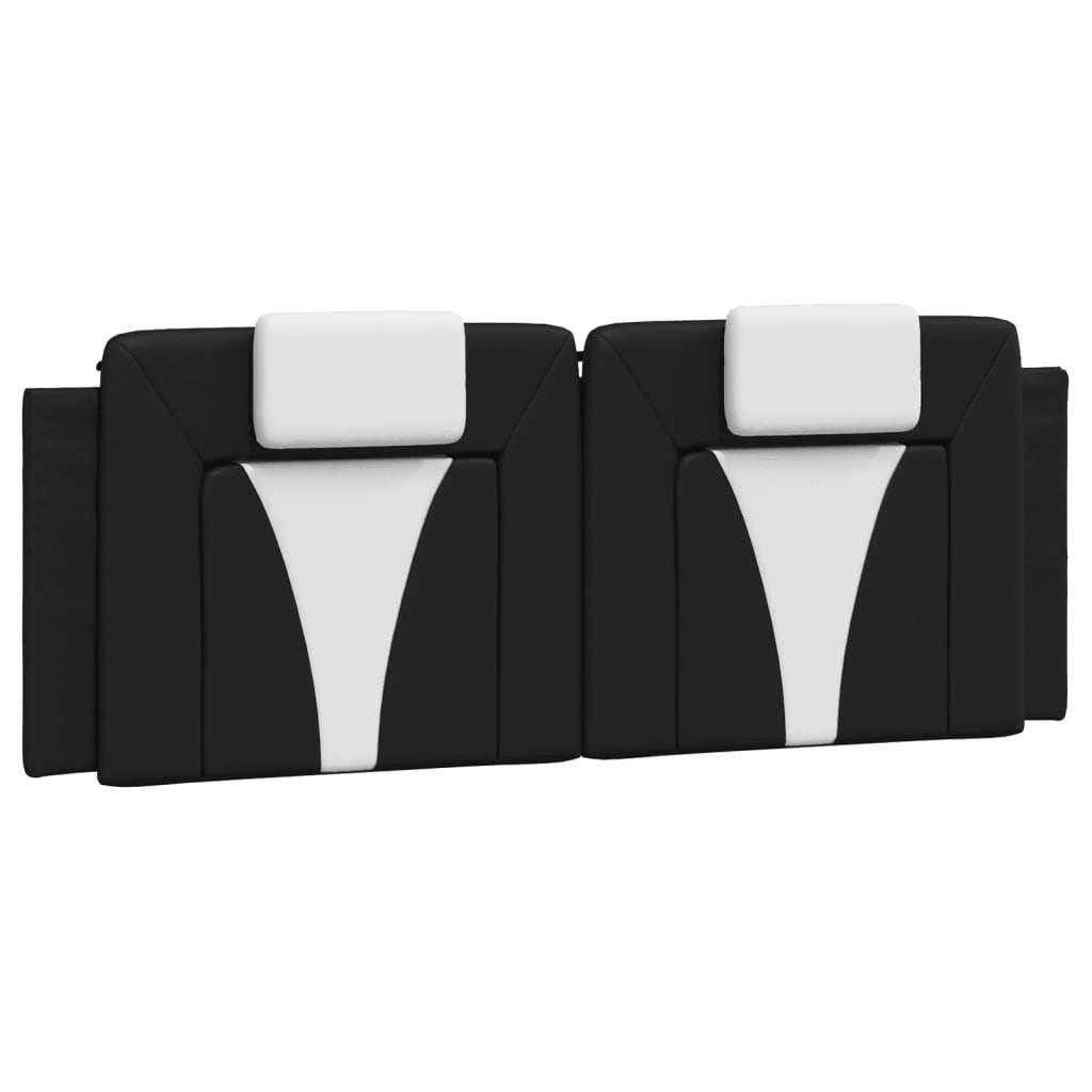 Bed "Viana" met matras kunstleer zwart en wit 140x200 cm is nu te koop bij PeponiXL, paradijselijk wonen!