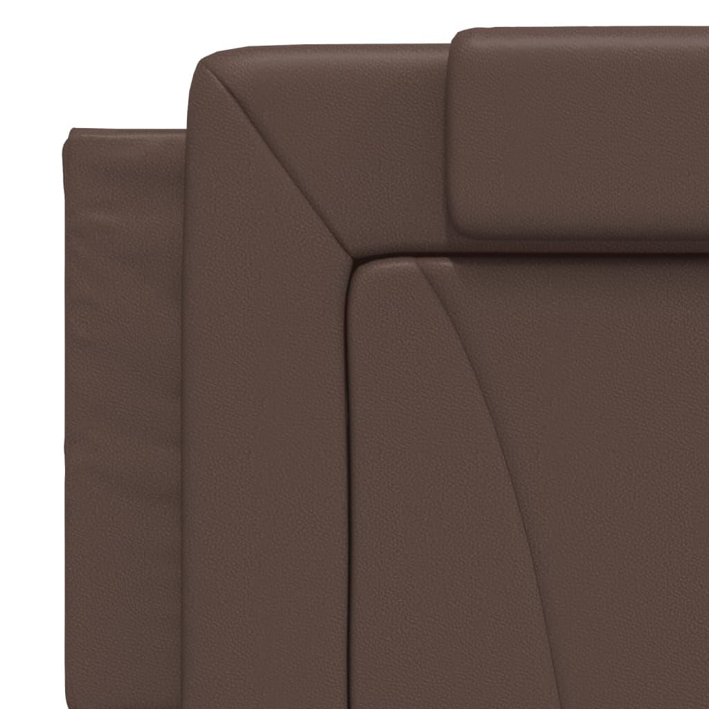 Bed "Viana" met matras kunstleer bruin 160x200 cm is nu te koop bij PeponiXL, paradijselijk wonen!