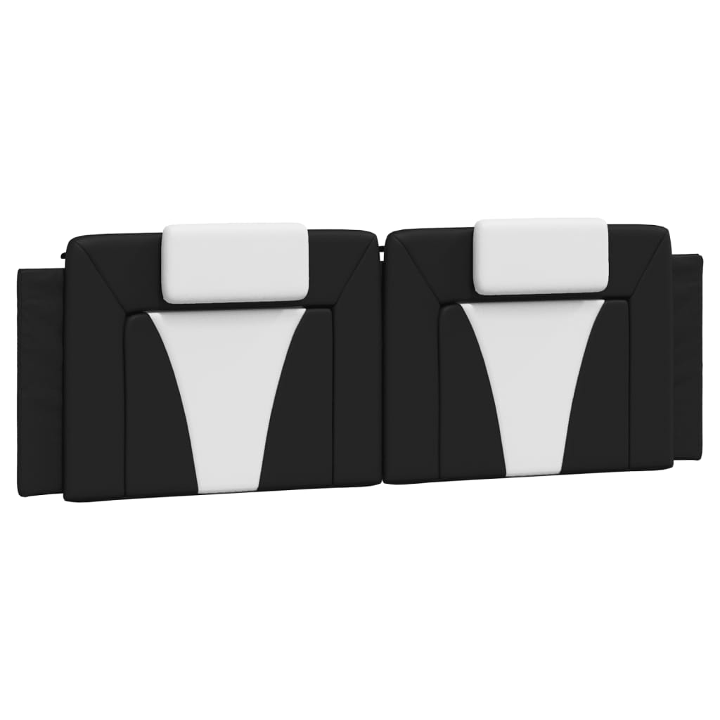 Bed "Viana" met matras kunstleer zwart en wit 160x200 cm is nu te koop bij PeponiXL, paradijselijk wonen!