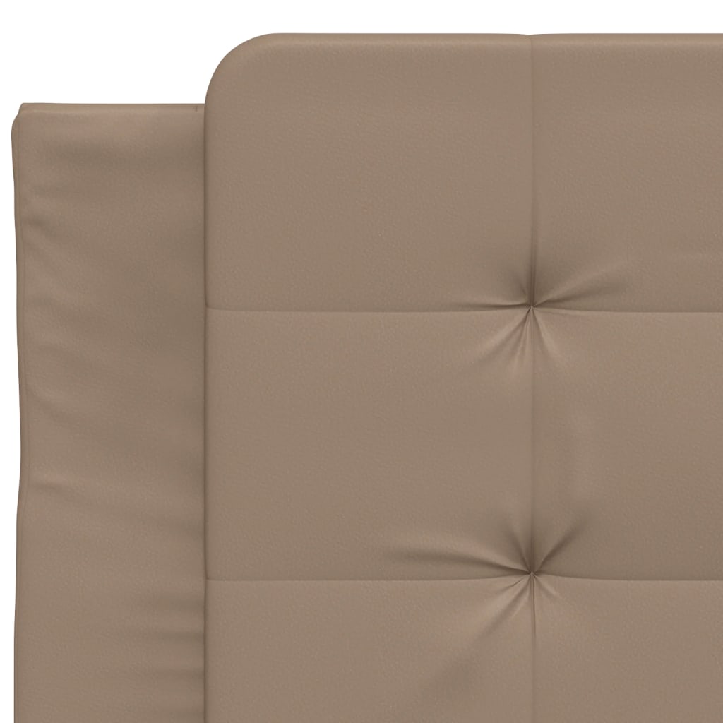 Bedframe zonder matras "Zadar" kunstleer cappuccinokleurig 90x200 cm is nu te koop bij PeponiXL, paradijselijk wonen!