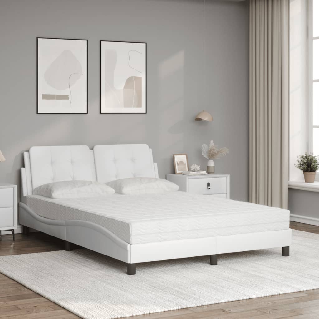 Bedframe zonder matras "Zadar" kunstleer wit 120x200 cm is nu te koop bij PeponiXL, paradijselijk wonen!