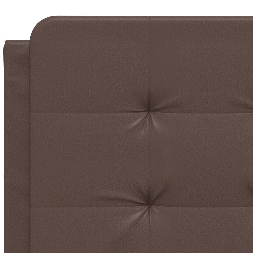 Bedframe zonder matras "Zadar" kunstleer bruin 120x200 cm is nu te koop bij PeponiXL, paradijselijk wonen!