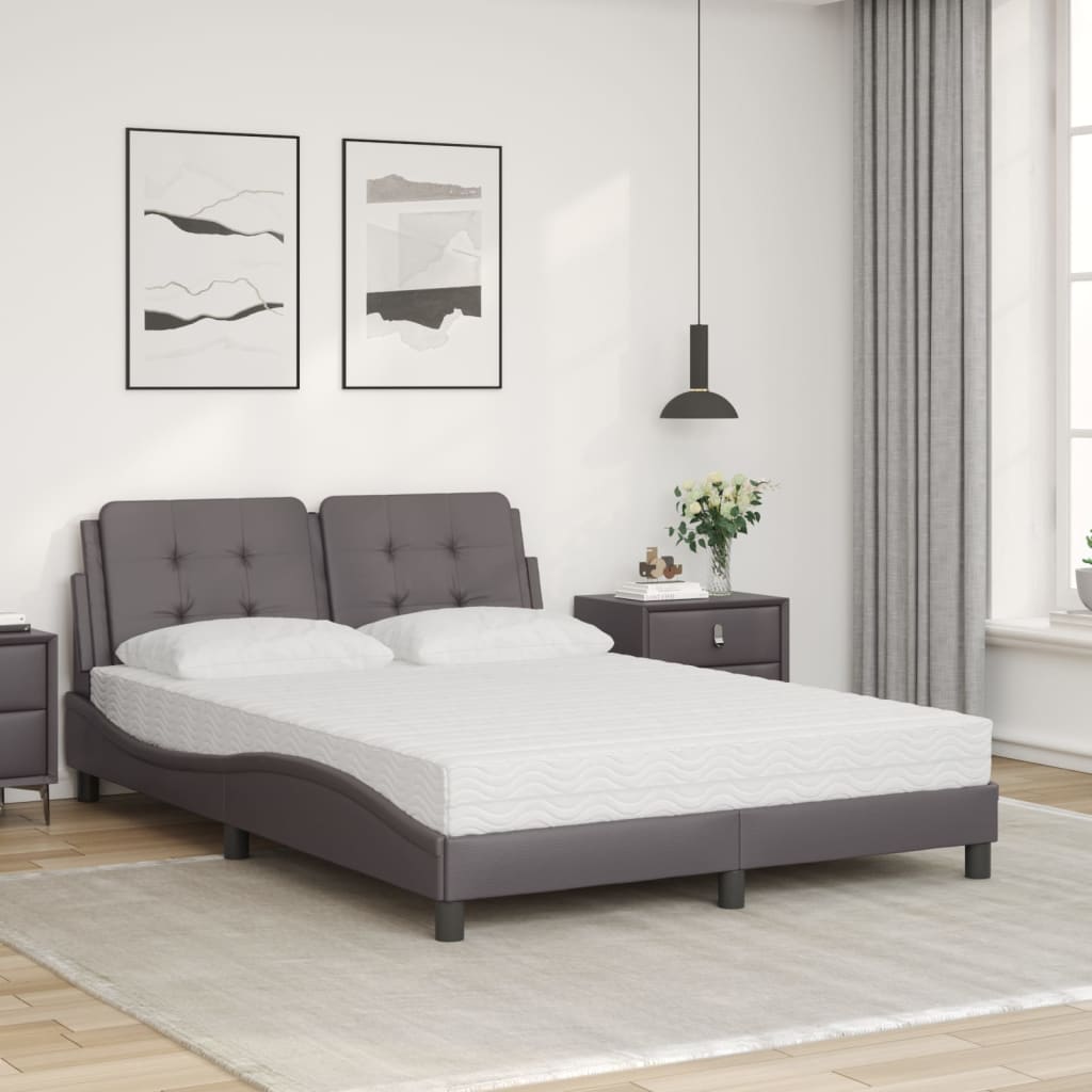 Bedframe zonder matras "Zadar" kunstleer grijs 120x200 cm is nu te koop bij PeponiXL, paradijselijk wonen!