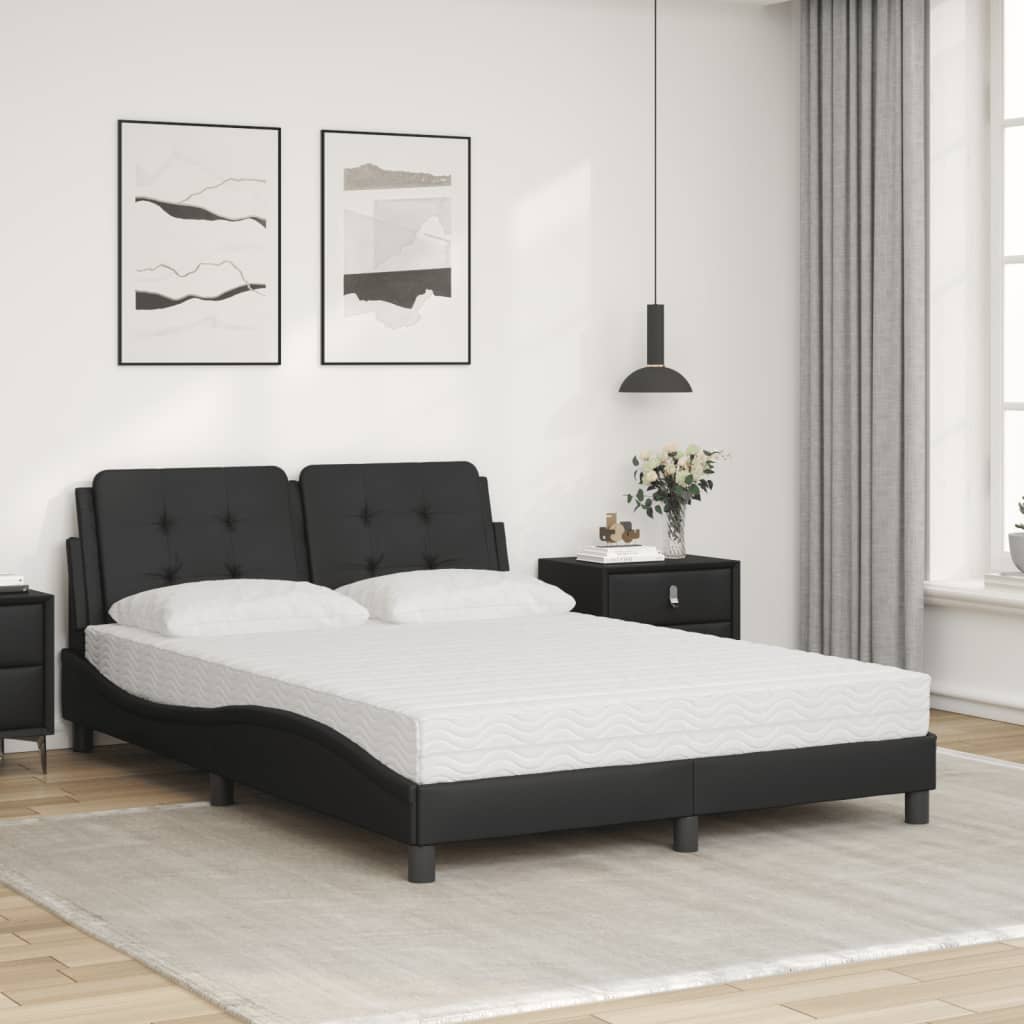 Bedframe zonder matras "Zadar" kunstleer zwart 140x200 cm is nu te koop bij PeponiXL, paradijselijk wonen!