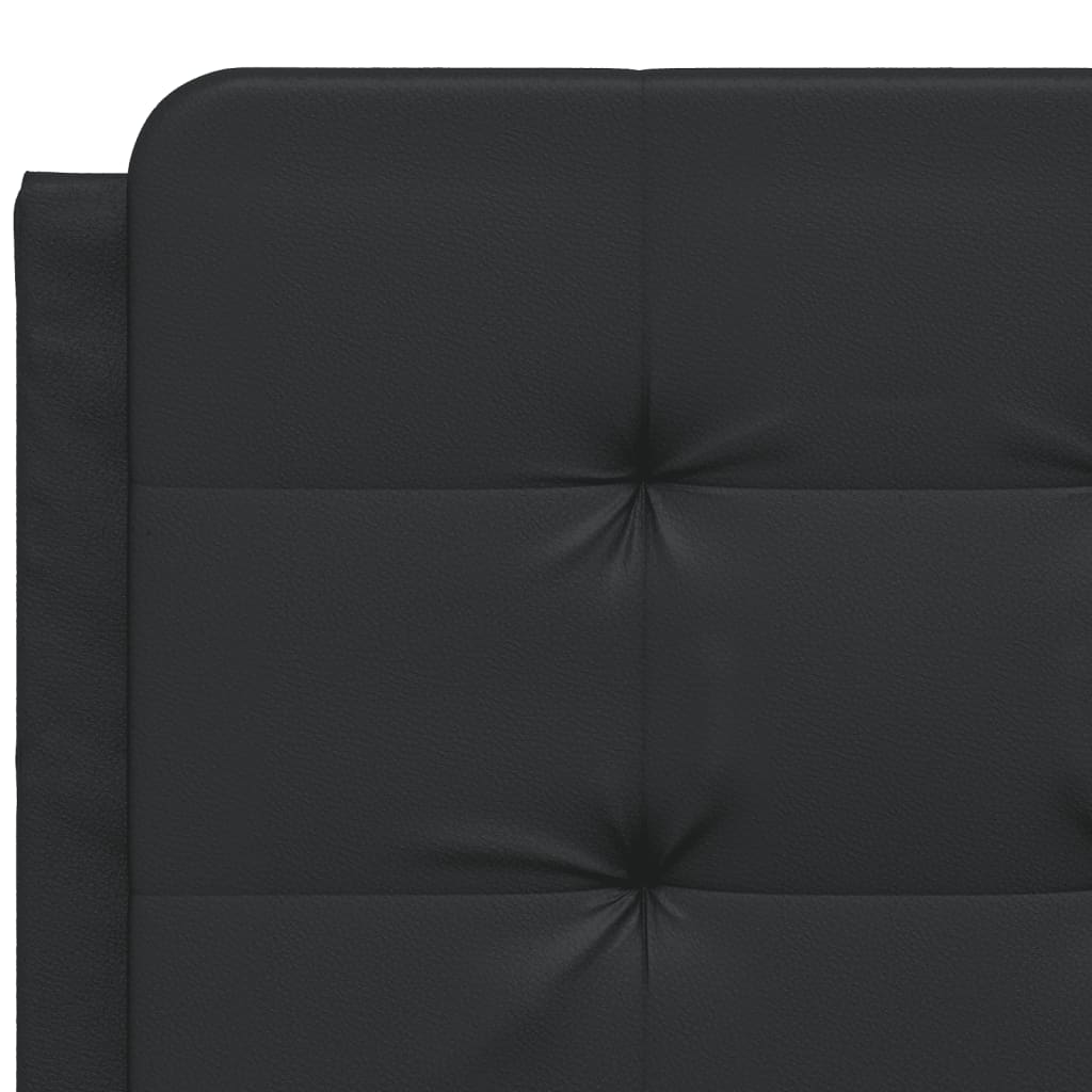 Bedframe zonder matras "Zadar" kunstleer zwart 140x200 cm is nu te koop bij PeponiXL, paradijselijk wonen!