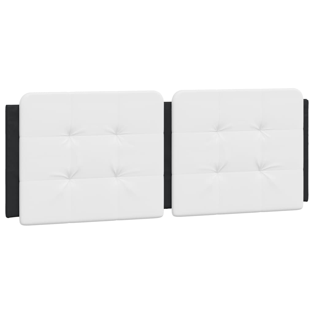 Bed met matras "Zadar" kunstleer zwart en wit 140x200 cm is nu te koop bij PeponiXL, paradijselijk wonen!