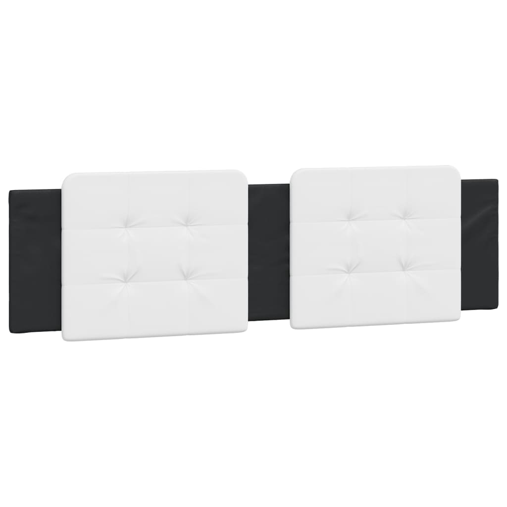 Bed met matras "Zadar" kunstleer zwart en wit 180x200 cm is nu te koop bij PeponiXL, paradijselijk wonen!