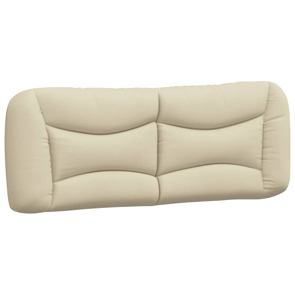 Bedframe met LED zonder matras "Hvar" 120x200 cm stof crème is nu te koop bij PeponiXL, paradijselijk wonen!