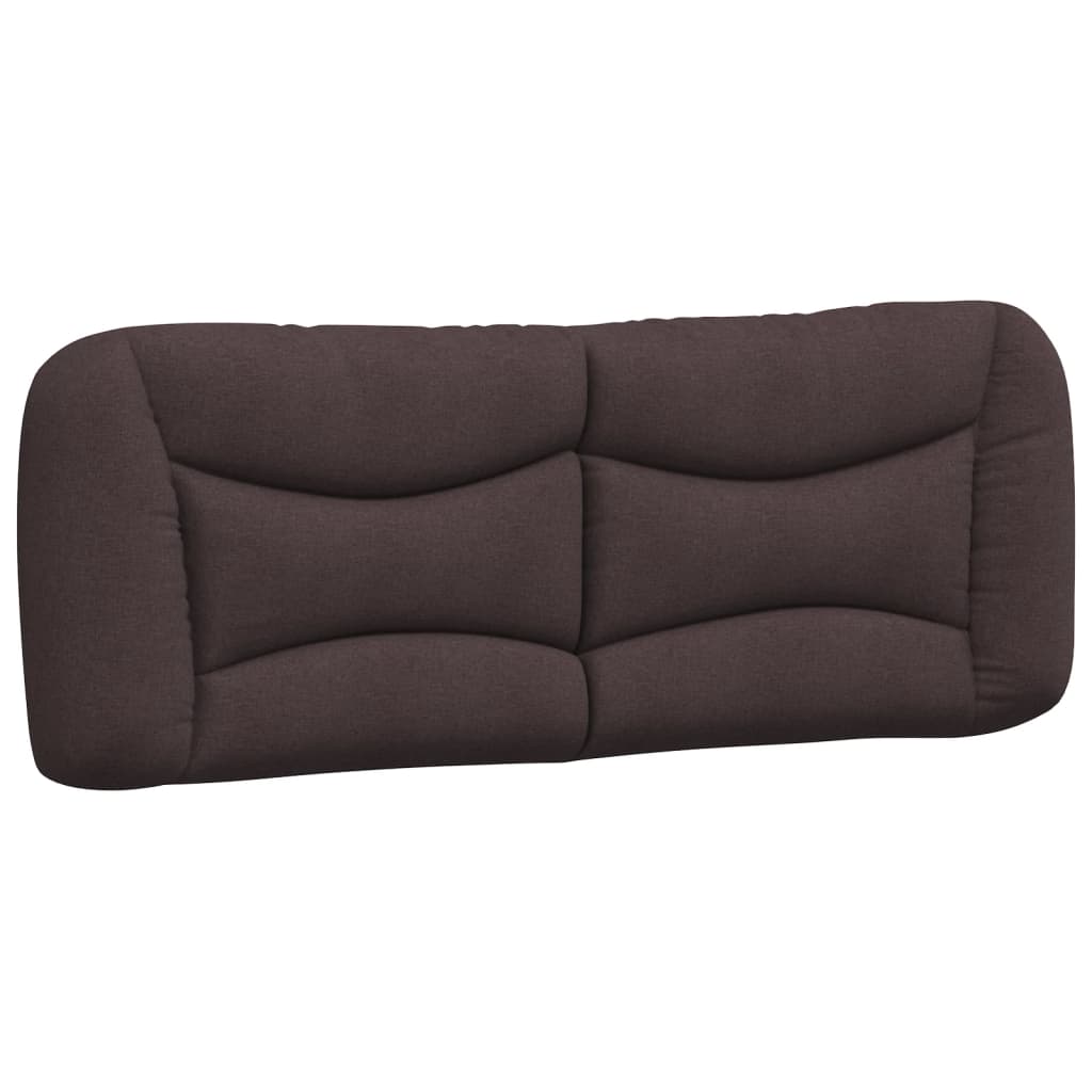 Bedframe met LED zonder matras "Hvar" 140x190 cm stof donkerbruin is nu te koop bij PeponiXL, paradijselijk wonen!