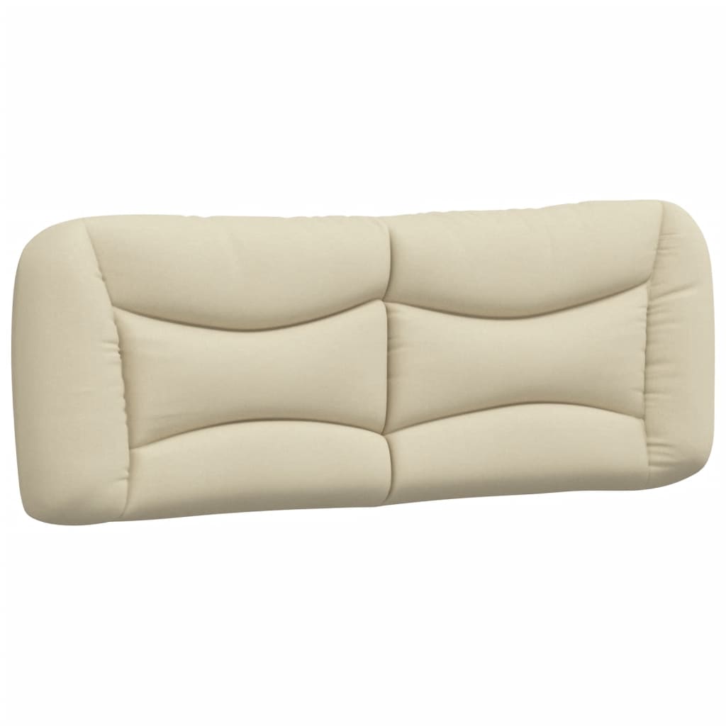 Bedframe met LED zonder matras "Hvar" 140x190 cm stof crème is nu te koop bij PeponiXL, paradijselijk wonen!