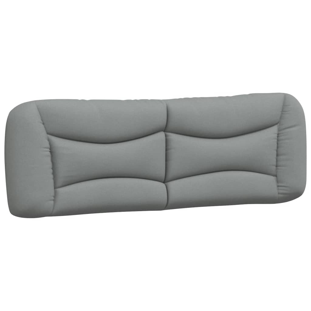 Bedframe met LED zonder matras "Hvar" 160x200 cm stof lichtgrijs is nu te koop bij PeponiXL, paradijselijk wonen!