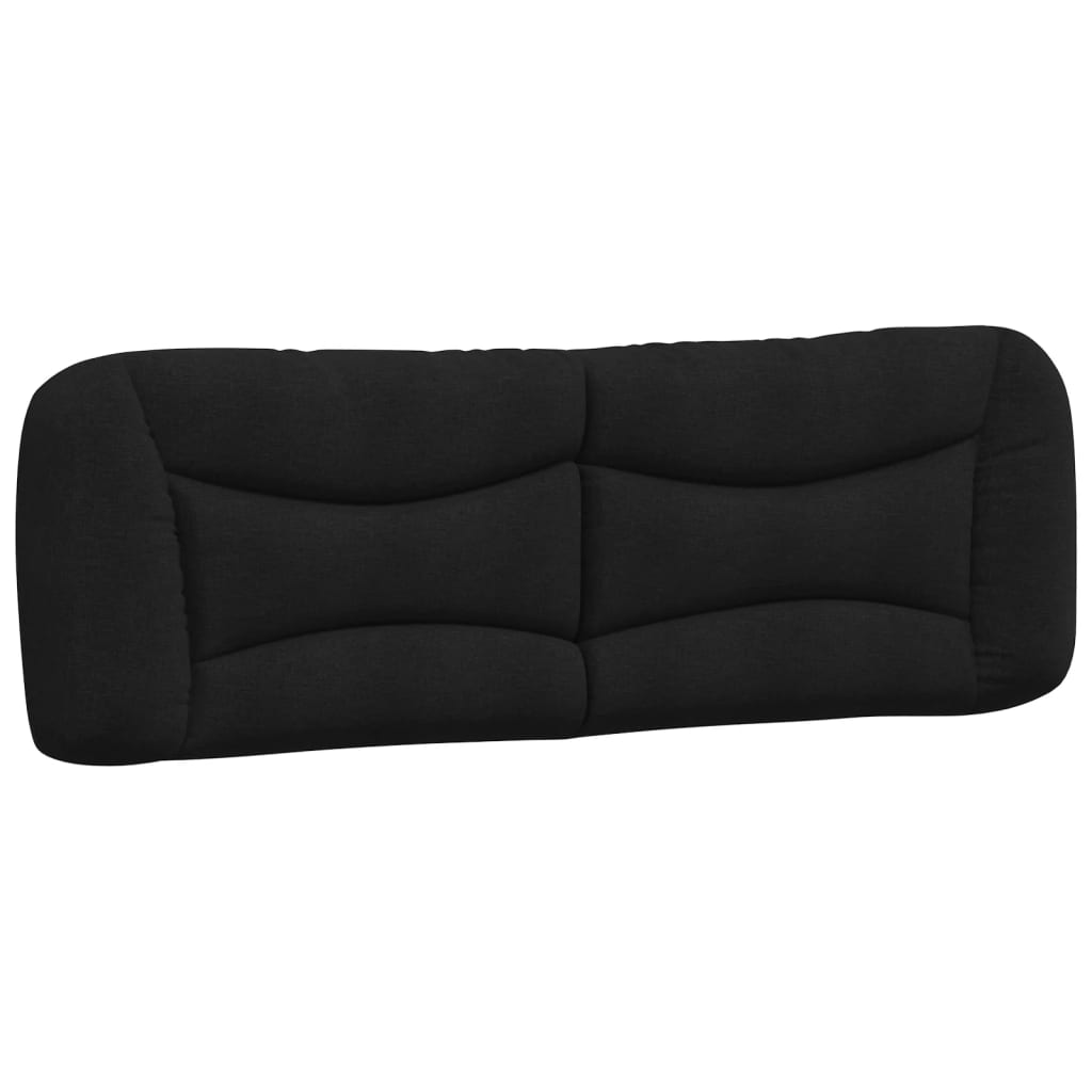 Bedframe met LED zonder matras "Hvar" 160x200 cm stof zwart is nu te koop bij PeponiXL, paradijselijk wonen!
