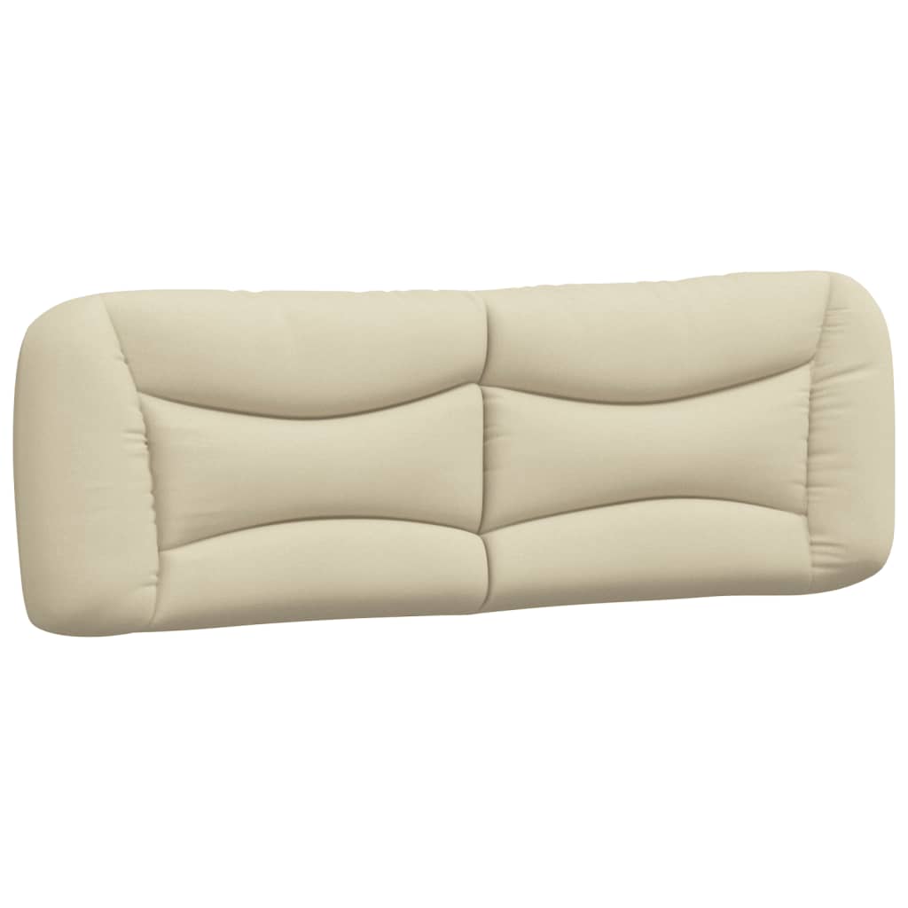Bedframe met LED zonder matras "Hvar" 160x200 cm stof crème is nu te koop bij PeponiXL, paradijselijk wonen!