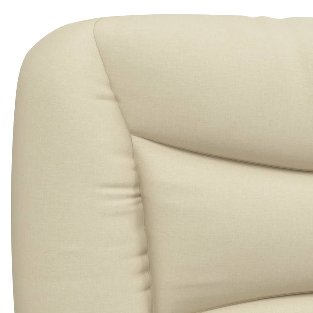 Bedframe met LED zonder matras "Hvar" 160x200 cm stof crème is nu te koop bij PeponiXL, paradijselijk wonen!