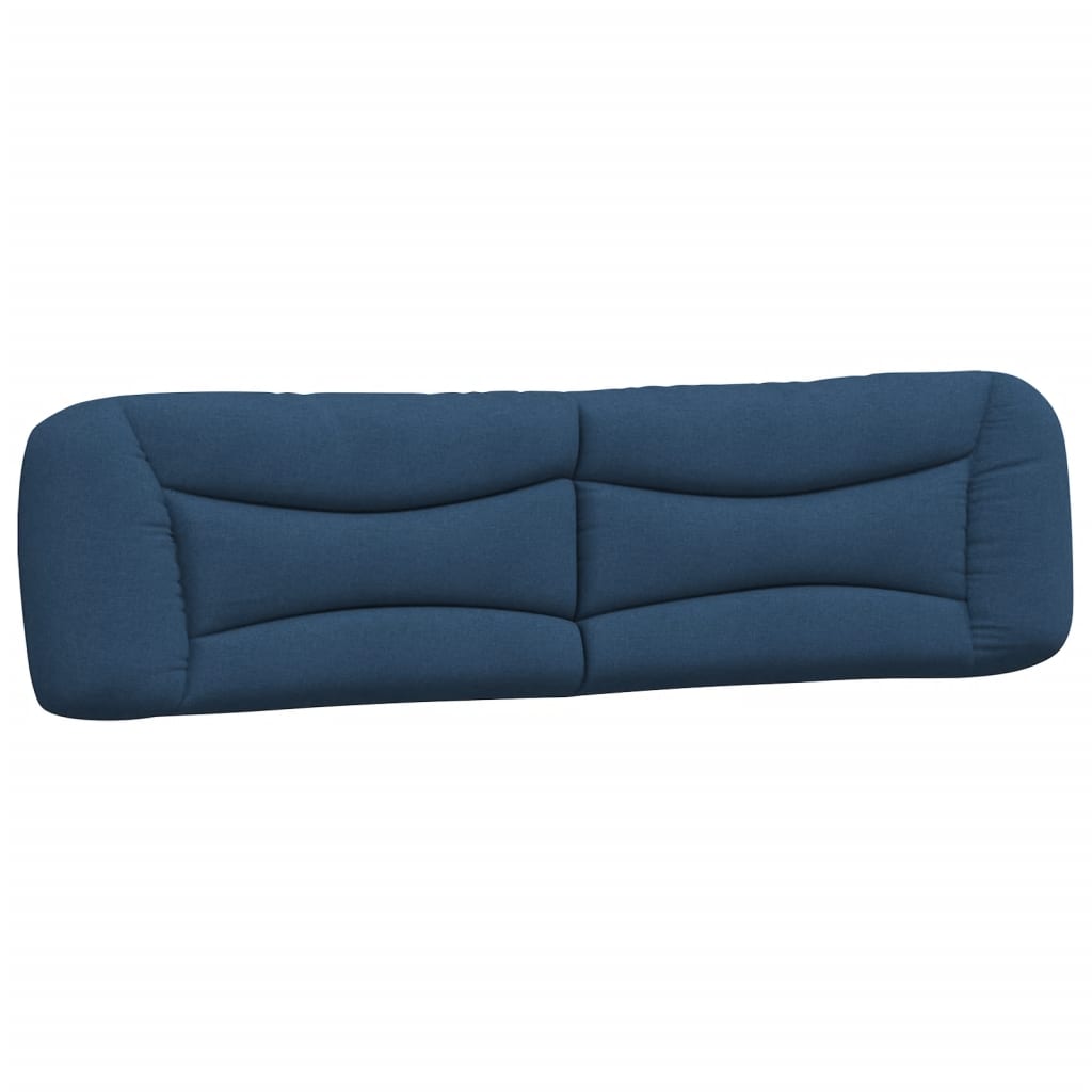 Bedframe met LED zonder matras "Hvar" 200x200 cm stof blauw is nu te koop bij PeponiXL, paradijselijk wonen!