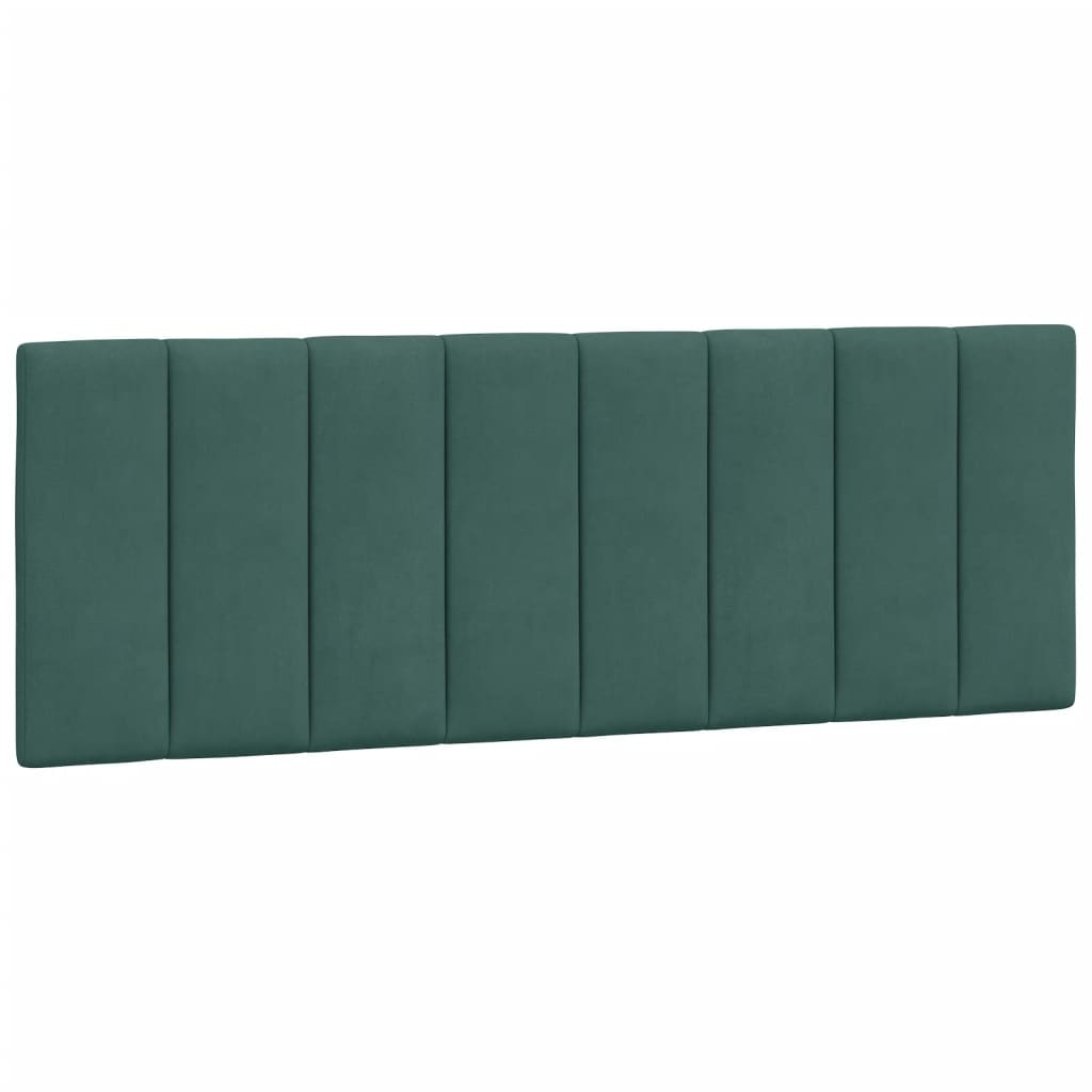 Bedframe met LED zonder matras "Hanko" fluweel donkergroen 120x200 cm is nu te koop bij PeponiXL, paradijselijk wonen!