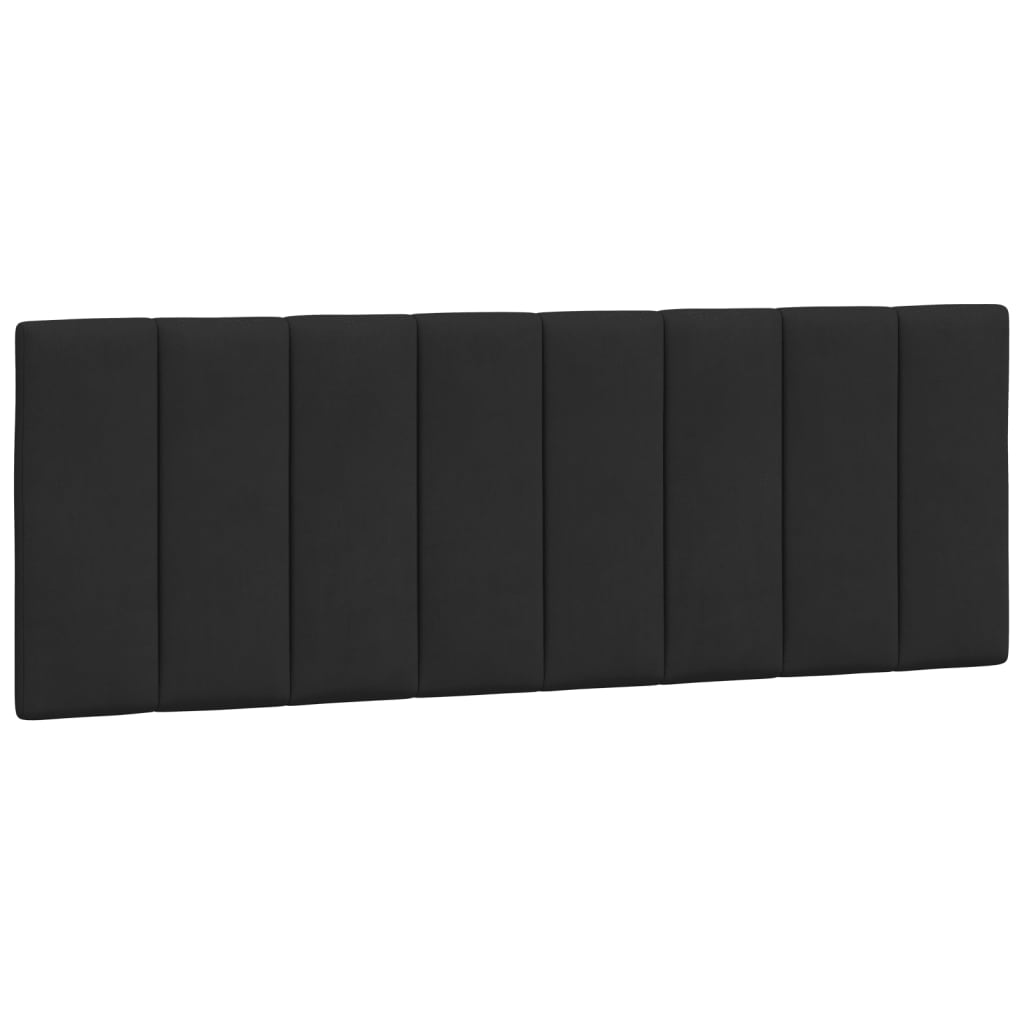 Bedframe met LED zonder matras "Hanko" fluweel zwart 140x200 cm is nu te koop bij PeponiXL, paradijselijk wonen!