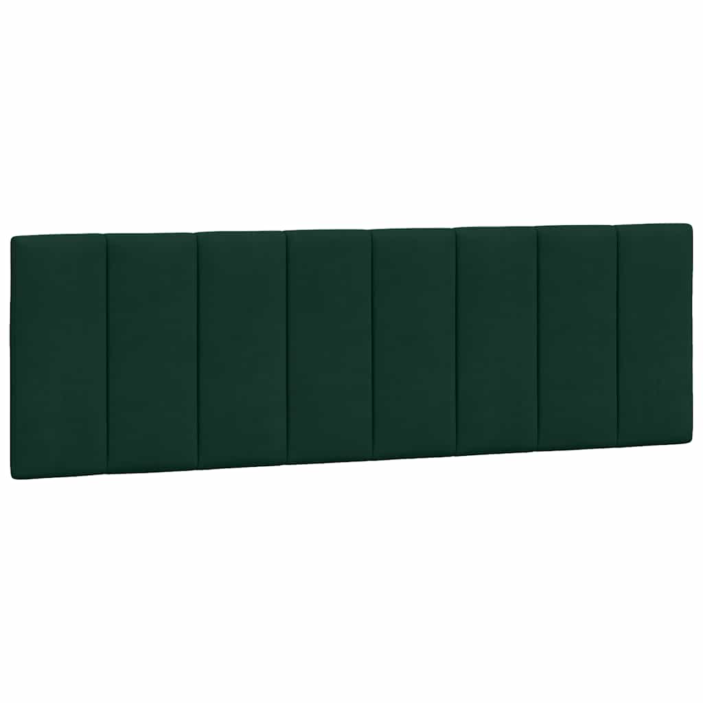 Bedframe met LED zonder matras "Hanko" fluweel donkergroen 160x200 cm is nu te koop bij PeponiXL, paradijselijk wonen!