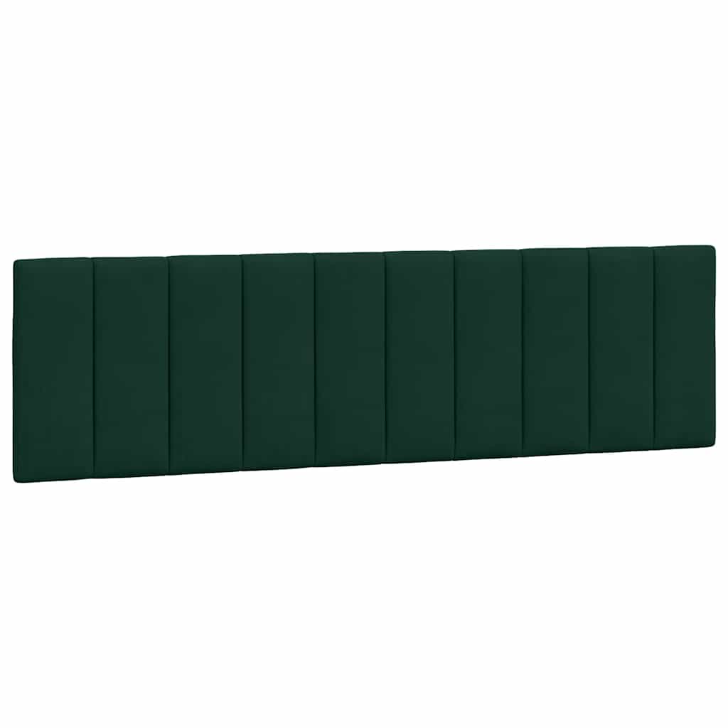 Bedframe met LED zonder matras "Hanko" fluweel donkergroen 180x200 cm is nu te koop bij PeponiXL, paradijselijk wonen!