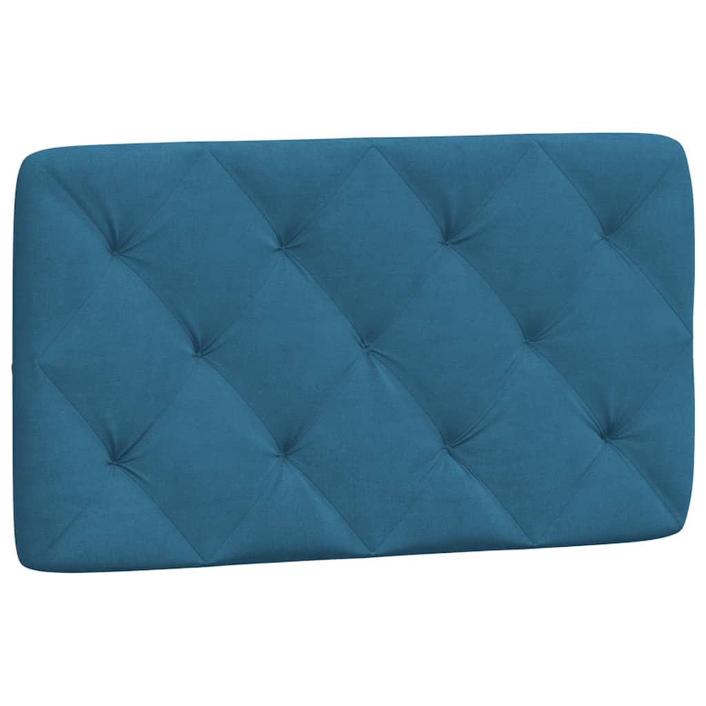 Bedframe met LED zonder matras fluweel blauw 80x200 cm is nu te koop bij PeponiXL, paradijselijk wonen!