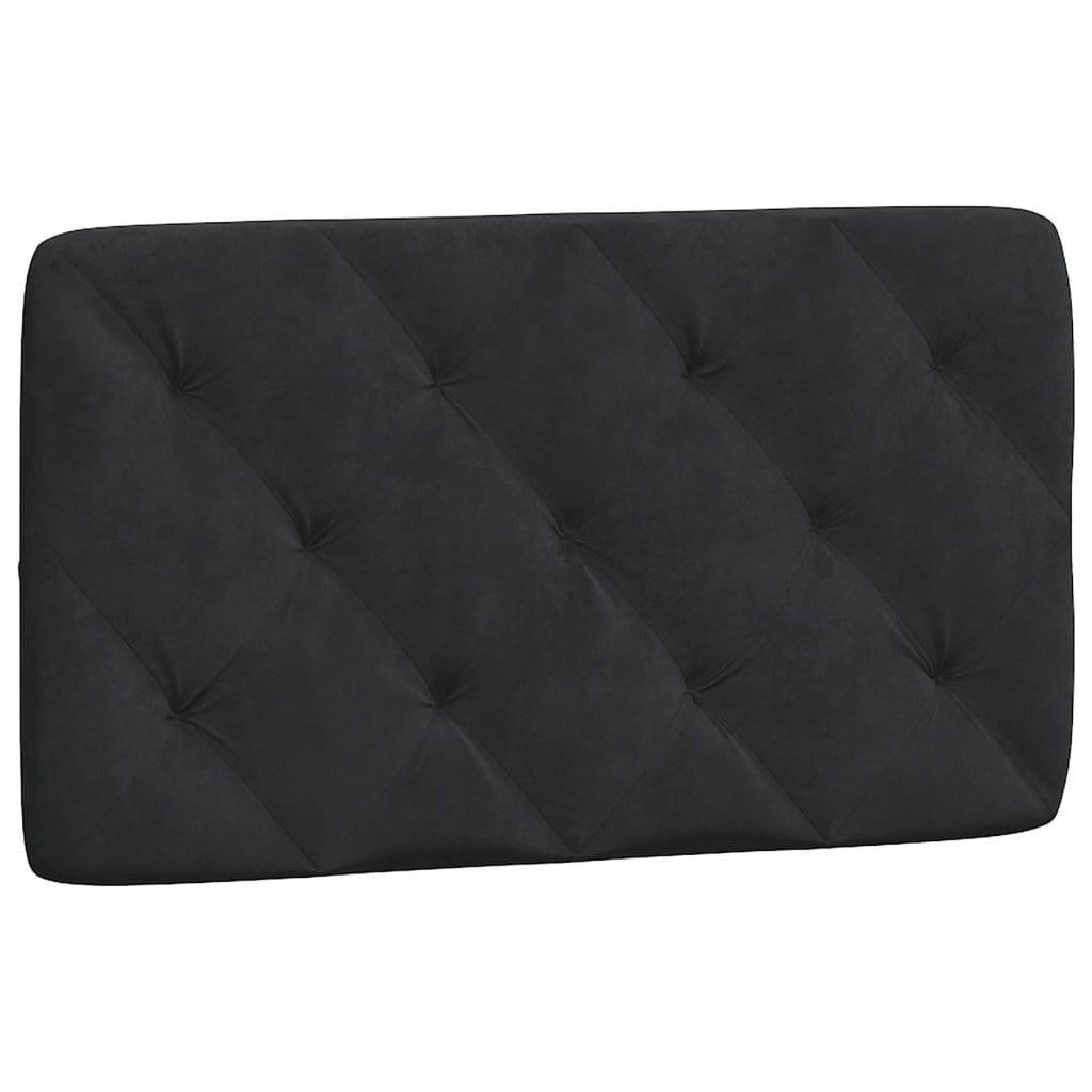 Bedframe met LED zonder matras fluweel zwart 90x190 cm is nu te koop bij PeponiXL, paradijselijk wonen!
