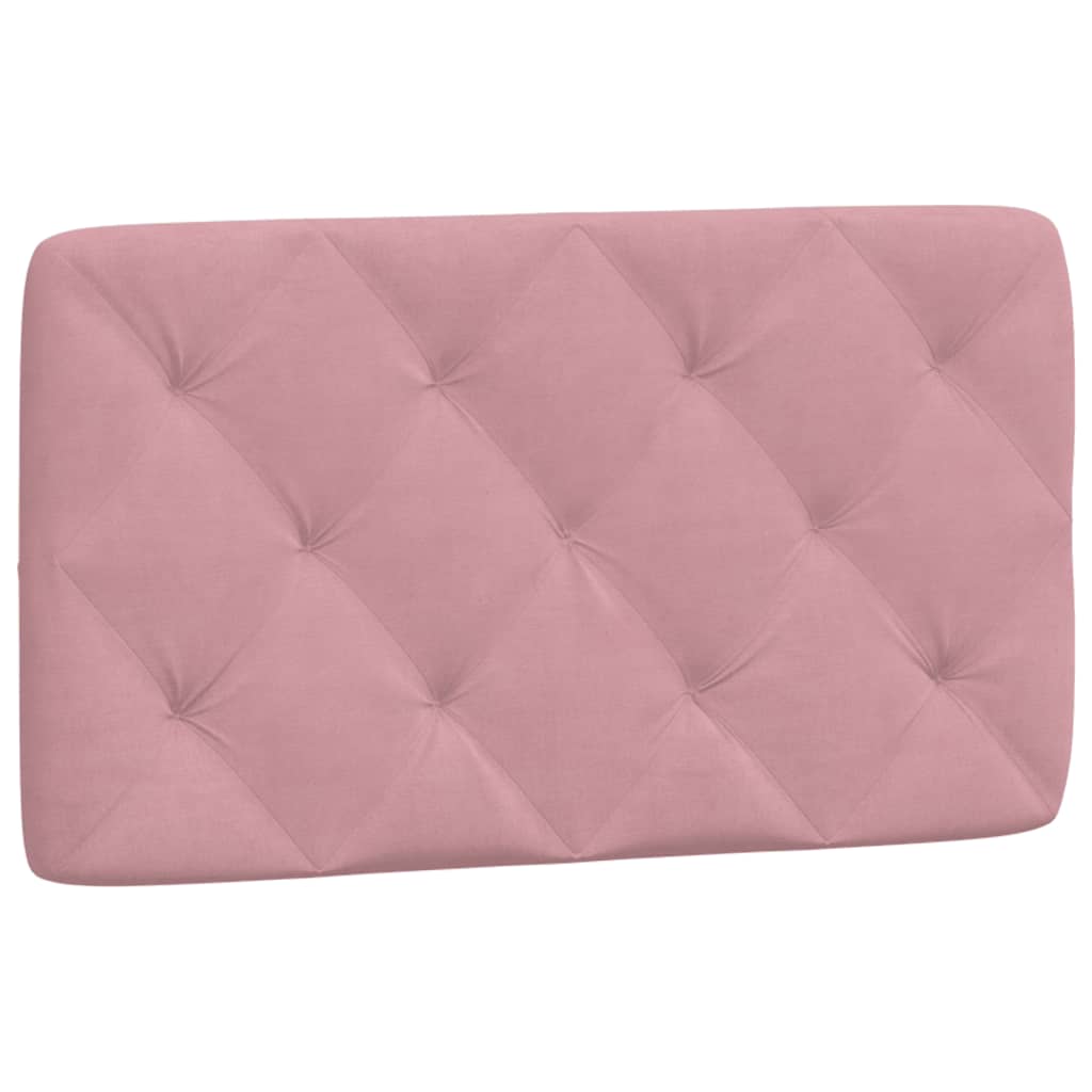 Bedframe met LED zonder matras fluweel roze 90x190 cm is nu te koop bij PeponiXL, paradijselijk wonen!