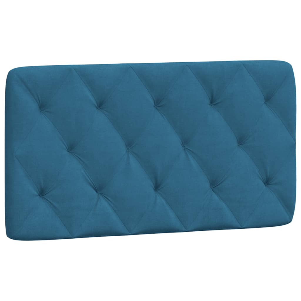 Bedframe met LED zonder matras fluweel blauw 100x200 cm is nu te koop bij PeponiXL, paradijselijk wonen!