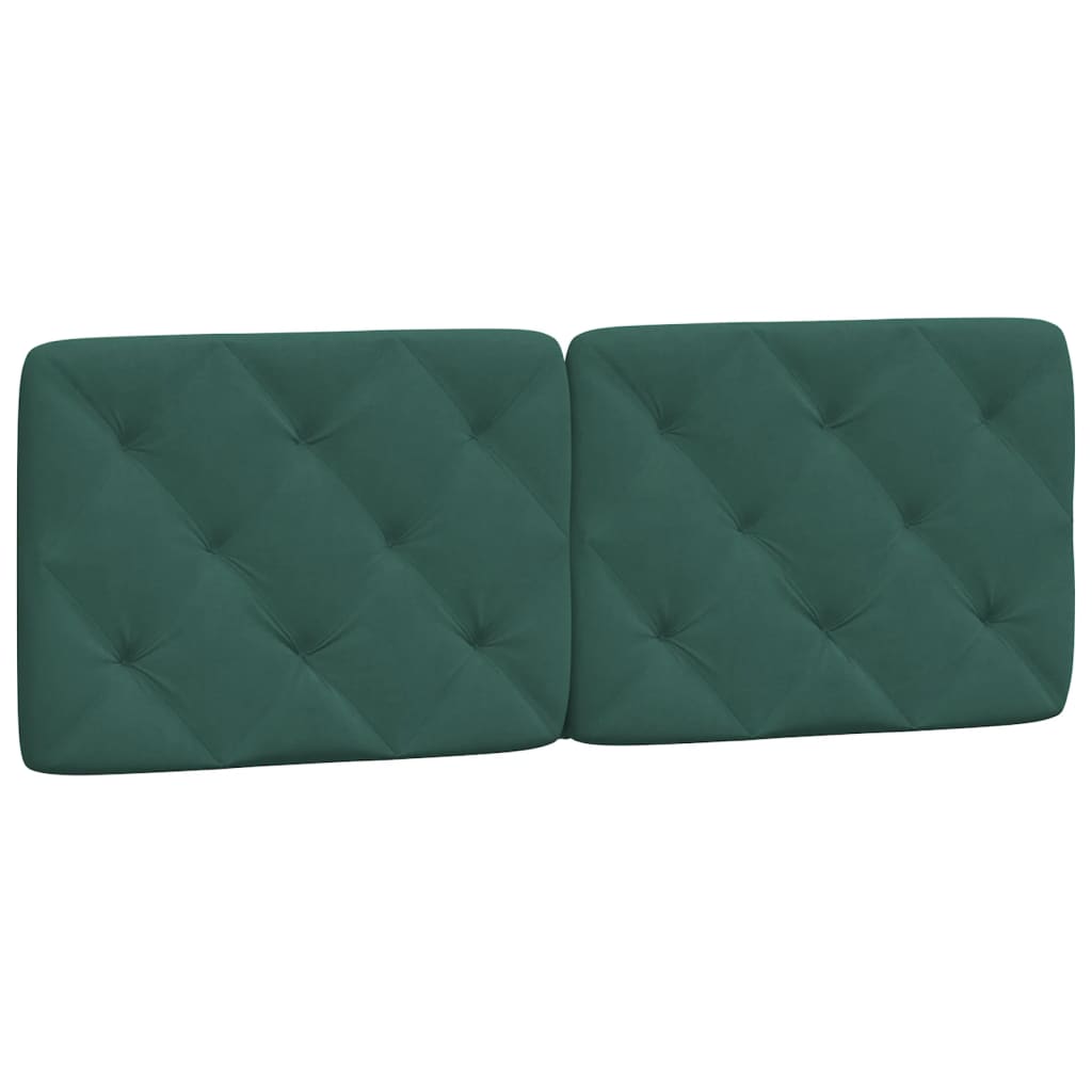 Bedframe met LED zonder matras fluweel donkergroen 120x200 cm is nu te koop bij PeponiXL, paradijselijk wonen!
