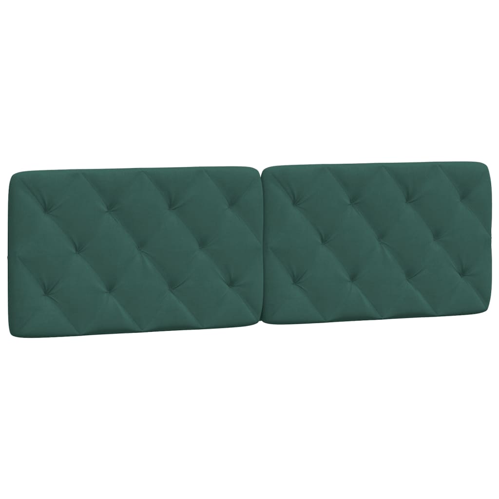 Bedframe met LED zonder matras fluweel donkergroen 160x200 cm is nu te koop bij PeponiXL, paradijselijk wonen!