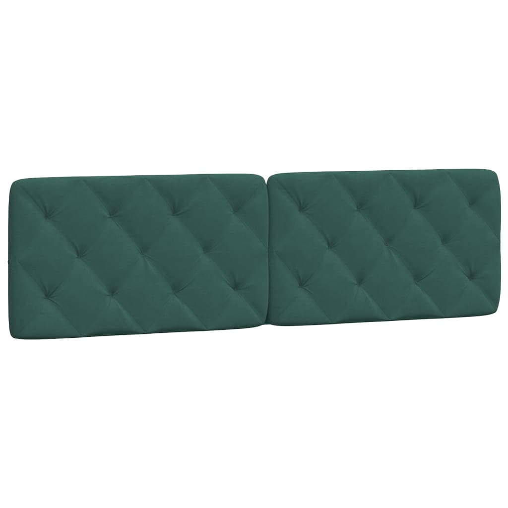 Bedframe met LED zonder matras fluweel donkergroen 180x200 cm is nu te koop bij PeponiXL, paradijselijk wonen!
