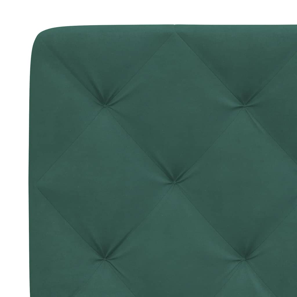 Bedframe met LED zonder matras fluweel donkergroen 180x200 cm is nu te koop bij PeponiXL, paradijselijk wonen!