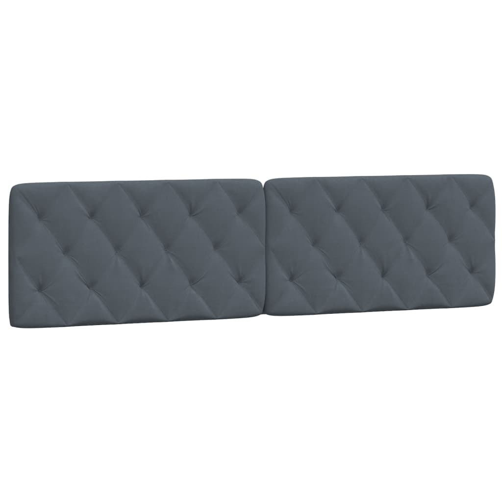 Bedframe met LED zonder matras fluweel donkergrijs 200x200 cm is nu te koop bij PeponiXL, paradijselijk wonen!