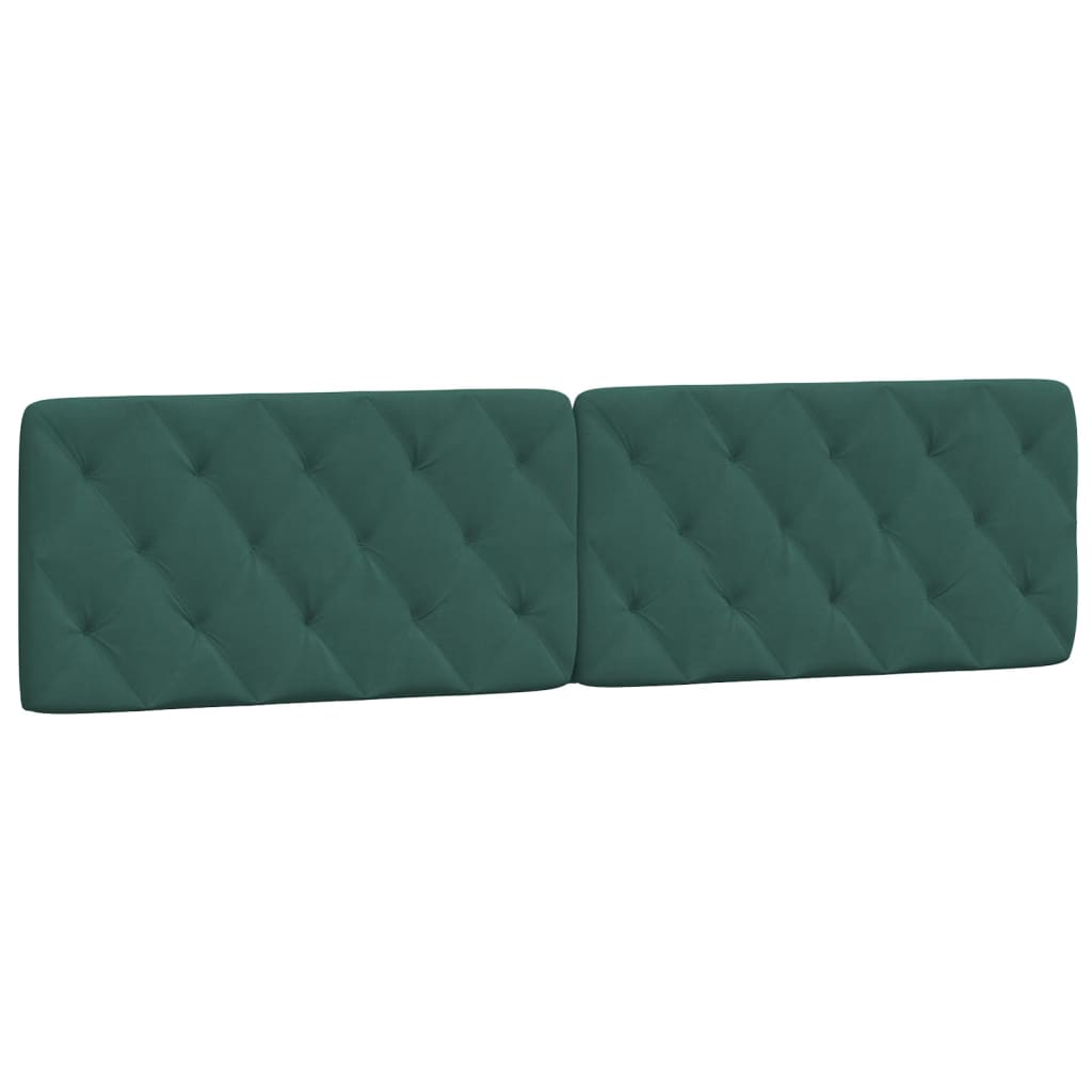 Bedframe met LED zonder matras fluweel donkergroen 200x200 cm is nu te koop bij PeponiXL, paradijselijk wonen!
