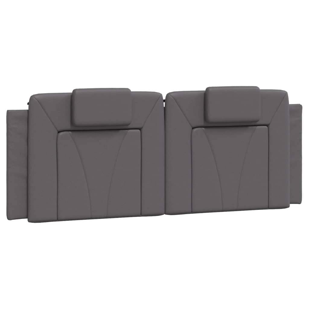 Bedframe met LED-verlichting kunstleer grijs 140x190 cm is nu te koop bij PeponiXL, paradijselijk wonen!
