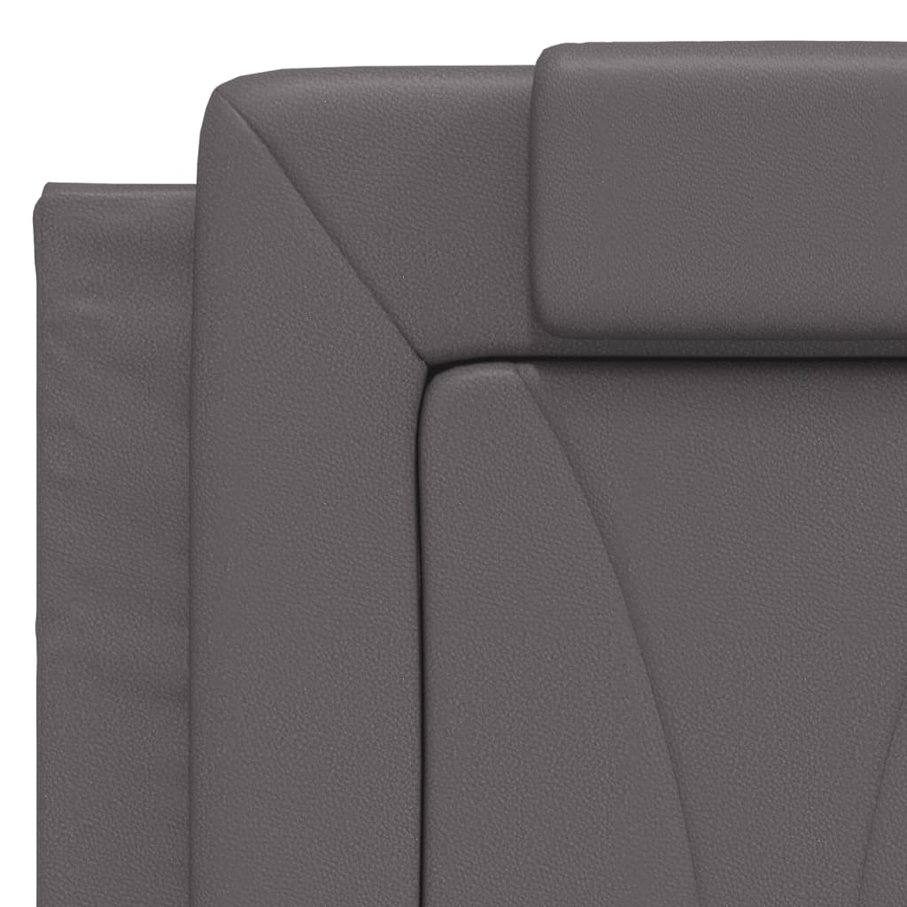 Bedframe "Viana" met LED zonder matras grijs 140x200 cm is nu te koop bij PeponiXL, paradijselijk wonen!