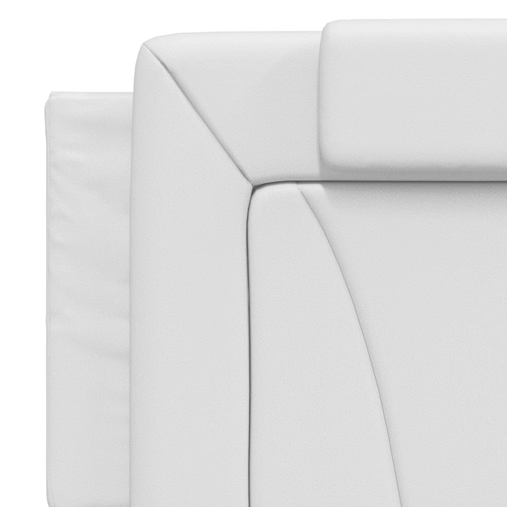 Bedframe met LED-verlichting kunstleer wit 160x200 cm is nu te koop bij PeponiXL, paradijselijk wonen!