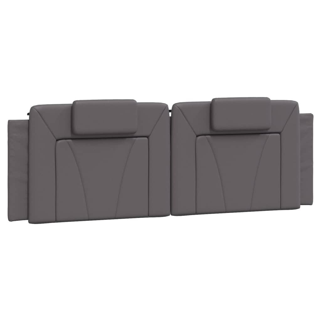 Bedframe met LED-verlichting kunstleer grijs 160x200 cm is nu te koop bij PeponiXL, paradijselijk wonen!