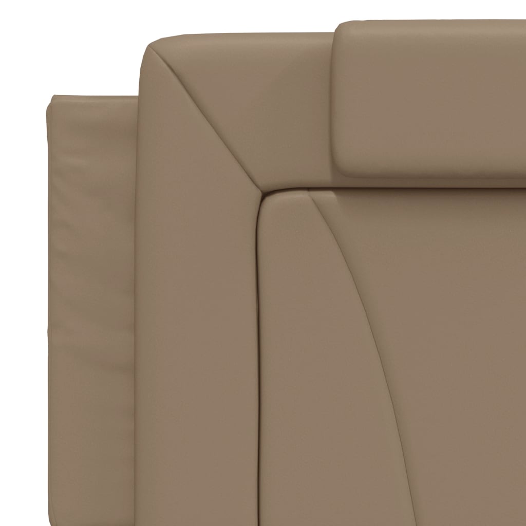 Bedframe met LED-verlichting kunstleer cappuccino 160x200 cm is nu te koop bij PeponiXL, paradijselijk wonen!