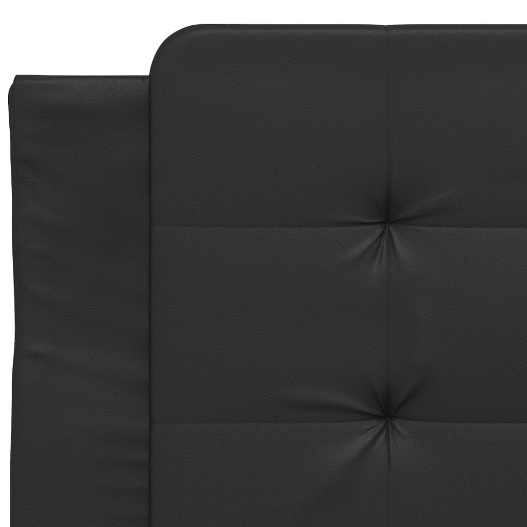 Bedframe met LED zonder matras "Zadar" zwart 80x200 cm is nu te koop bij PeponiXL, paradijselijk wonen!