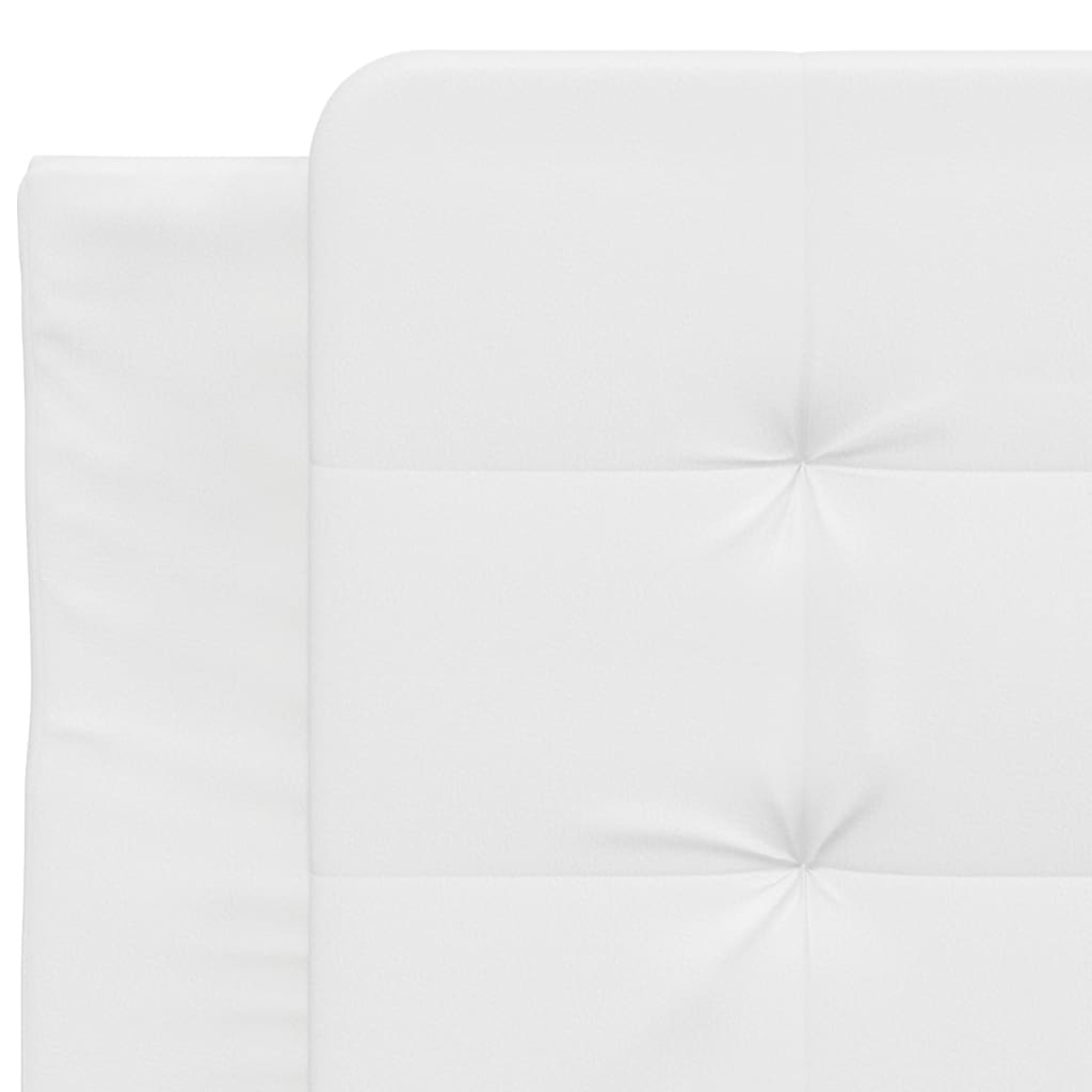 Bedframe met LED-verlichting kunstleer wit 90x190 cm is nu te koop bij PeponiXL, paradijselijk wonen!