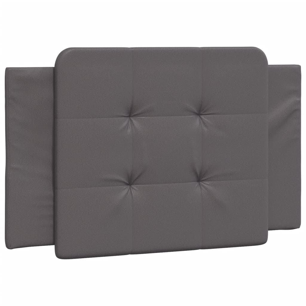 Bedframe met LED-verlichting kunstleer grijs 90x190 cm is nu te koop bij PeponiXL, paradijselijk wonen!