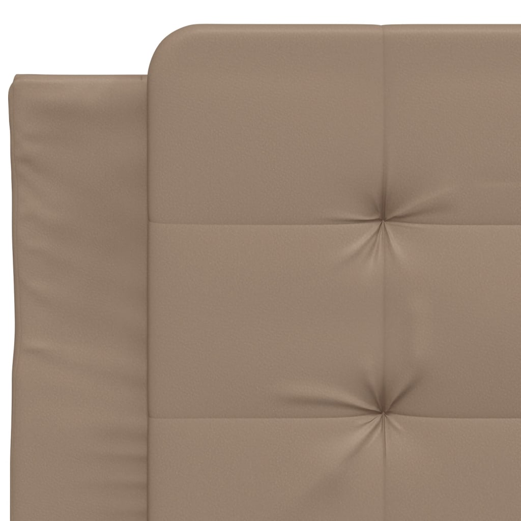 Bedframe met LED-verlichting kunstleer cappuccino 100x200 cm is nu te koop bij PeponiXL, paradijselijk wonen!